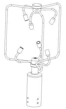 三维风速风向仪结构图